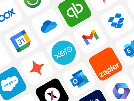 Une grille de logos de programmes avec des intégrations Karbon disponibles.